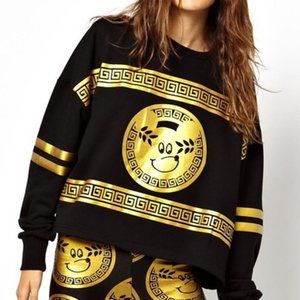 Lazy Oaf black “All Hail” Sweatshirt